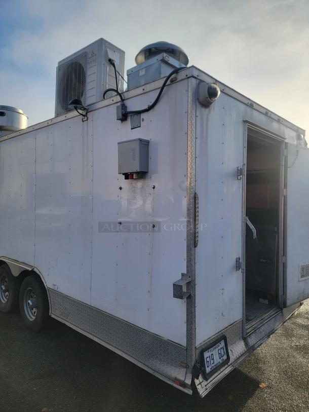 2019 Quality 24' food concession trailer, fully equipped, includes Royal gas range, stainless steel refrigerators, ProTex II system.