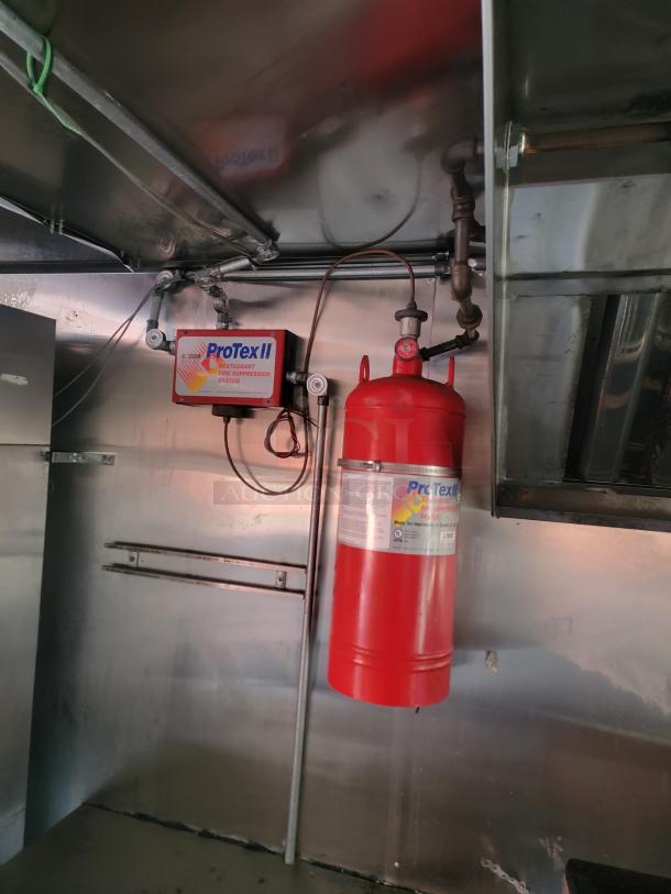 ProTex II fire suppression system in 2019 24' Quality Food Concession Trailer, key for safety compliance.