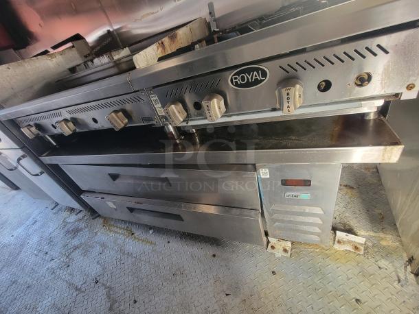 2019 24' Quality food concession trailer with Royal gas range; features commercial-grade kitchen equipment; rugged condition.