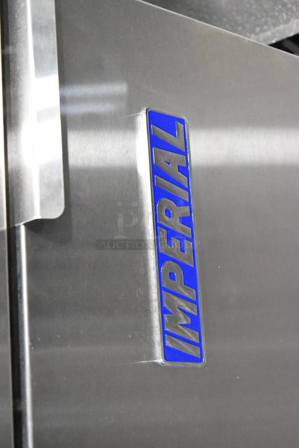 Brand new Imperial IFS-50 stainless steel commercial deep fryer, 140,000 BTU, with 2 metal baskets. Scratch and dent condition.