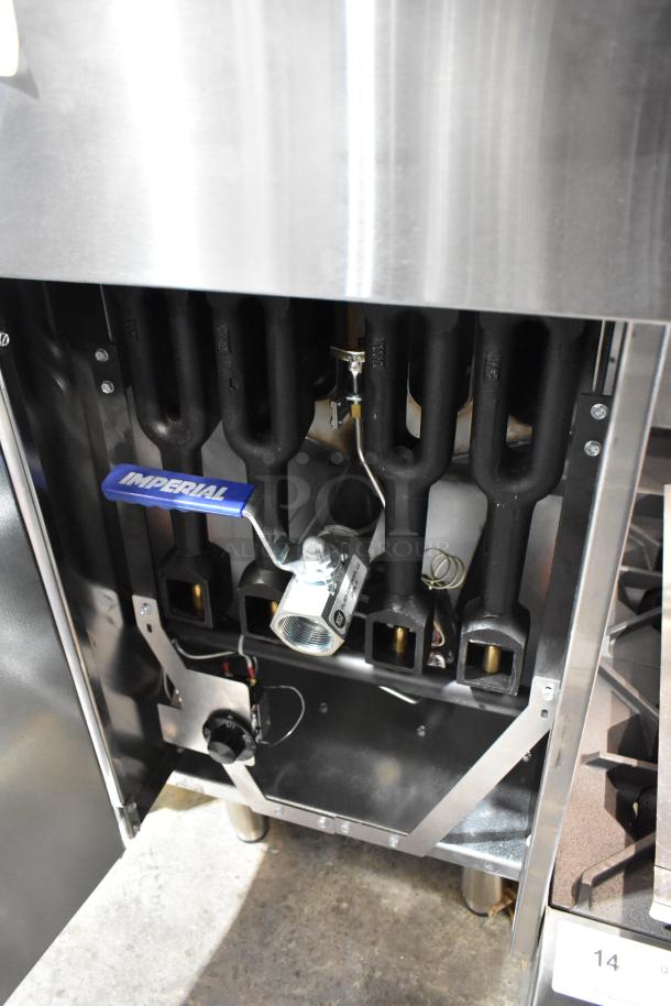 Brand new Imperial IFS-50 commercial deep fryer, 140,000 BTU, stainless steel, with 2 metal fry baskets, scratch and dent.