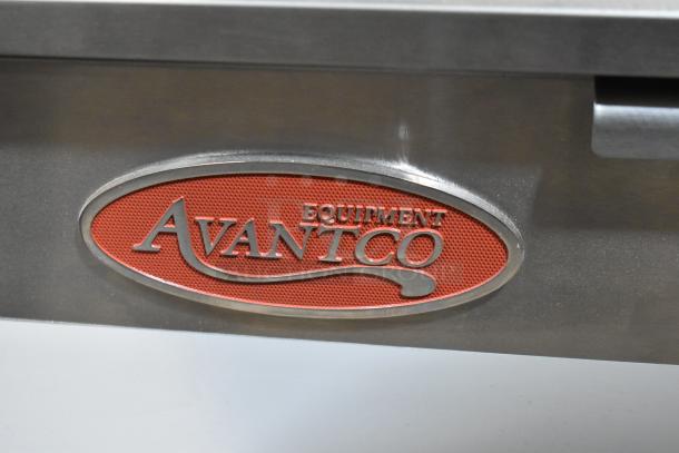 Avantco 177EF40B stainless steel electric deep fat fryer, brand new, with scratch and dent, includes two metal fry baskets.