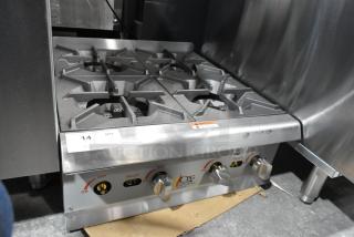 BRAND NEW CPG R-CPG-24-NL 4 Burner Stainless Steel Natural Gas Range, 88,000 BTU, Scratch and Dent Condition.