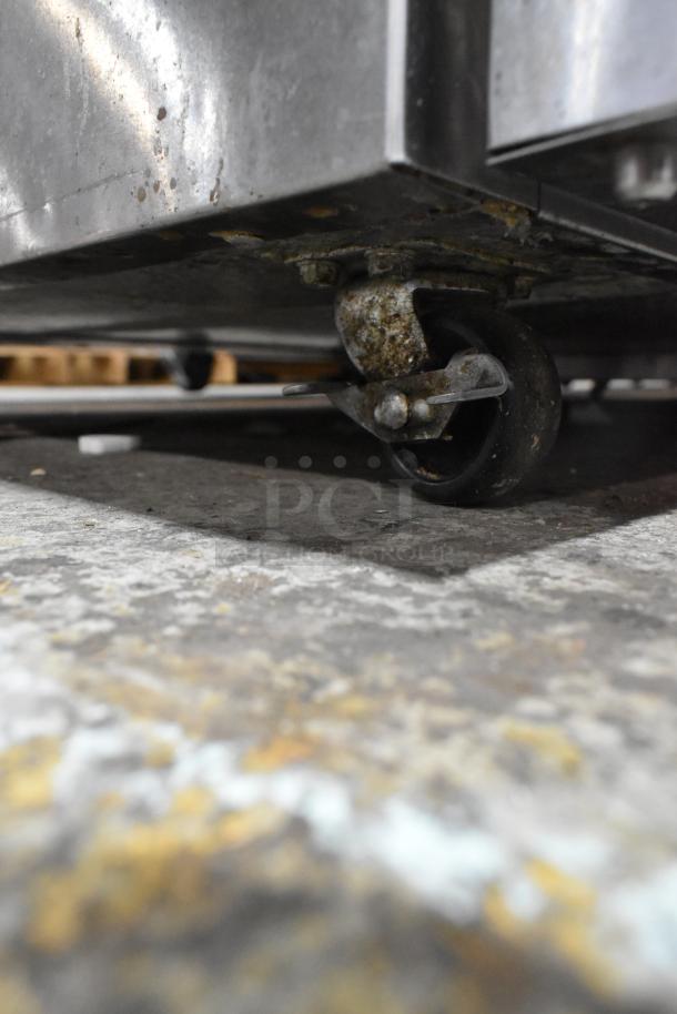 2022 Delfield 406P-STAR2 stainless steel undercounter cooler caster, shows wear. Single door, 115V, 1 Phase.