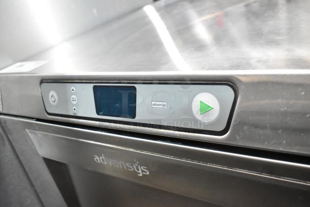 2023 Hobart LXER undercounter dishwasher, stainless steel, with control panel. Model LXER, 120/208-240V, 1 phase.