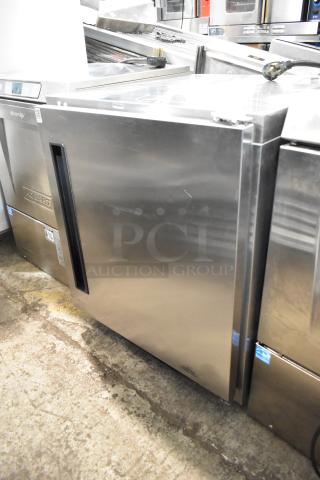 2023 Traulsen UHT27R0-0300 stainless steel undercounter cooler, single door, 115 volts, 1 phase, excellent condition.