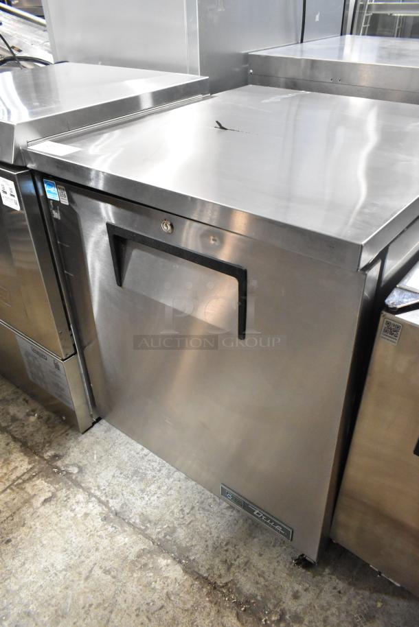 2024 True TUC-27-HC stainless steel undercounter cooler, single door, on casters, 115V, excellent condition.