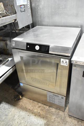 2024 Hobart LXNH stainless steel commercial undercounter dishwasher, 120/208-240V, 1 phase, excellent condition, branded markings.