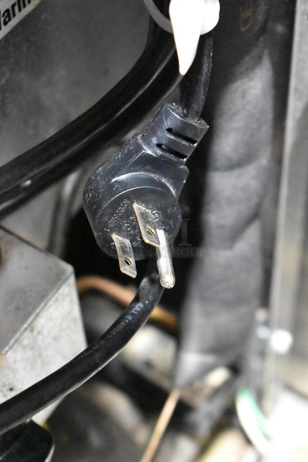 2019 Delfield 406P-STAR2 undercounter cooler plug. Standard 115V, 1 phase connection. Black cable.