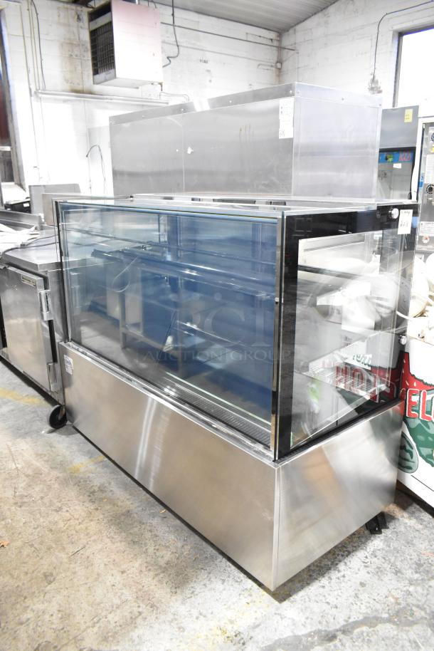 Yukon YRDC-FG-60 stainless steel deli display case, floor model, commercial use, 115 volts, 1 phase, excellent condition.