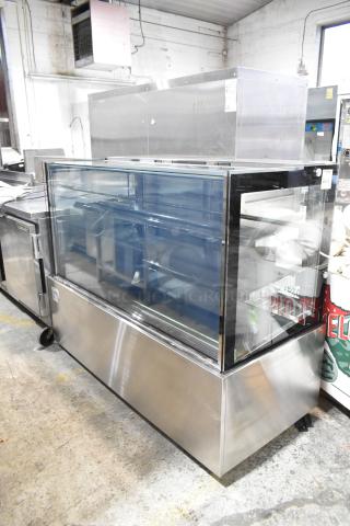 Yukon YRDC-FG-60 stainless steel deli display case, floor model, commercial use, 115 volts, 1 phase, excellent condition.
