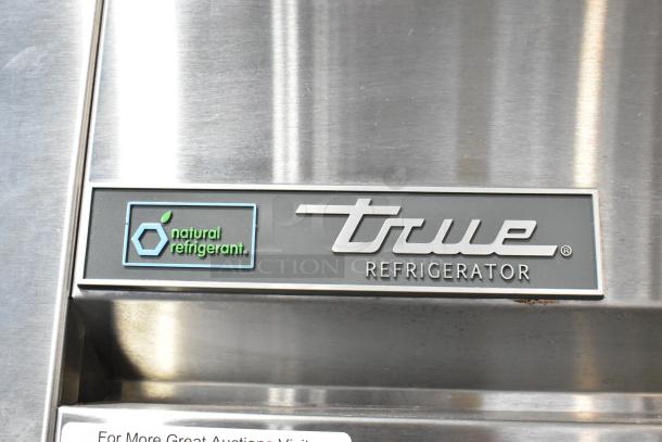 2019 True TG1R-1S-HC stainless steel cooler, single door, poly-coated racks, natural refrigerant label, 115V, 1-phase.