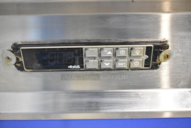 Piper Products 4-OTR-2 stainless steel cold food display case with digital controls, 208 Volts, commercial-quality.