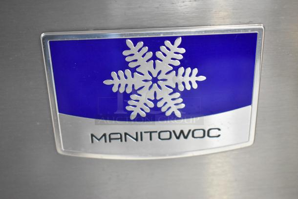Manitowoc IYT0750A-261 Indigo NXT ice machine, stainless steel, logo detail, 715 lb. capacity, 208-230V, 1 Phase.