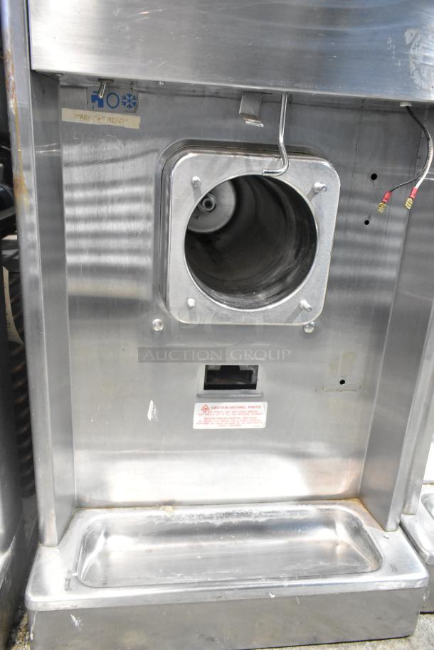 Taylor 340-27 stainless steel frozen beverage machine with drink mixer. Air-cooled, single flavor, 208-230V, 1 phase power.
