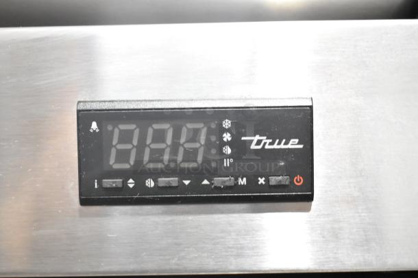 True T-19F-HC commercial freezer display panel; stainless steel, digital controls, 115V, single door reach-in model.