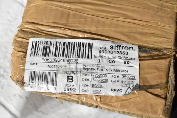 BRAND NEW SCRATCH AND DENT! Siffron Magnetic Fast Track with Clips, GM 17802474, box side rail protectors, label shows specs and origin.