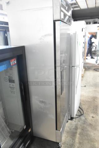 2022 True T-19F-HC Stainless Steel Commercial Single Door Reach In Freezer w/ Poly Coated Racks. 115 Volts, 1 Phase. - Item #1221912