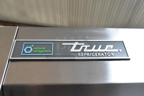 2018 True T-35-HC stainless steel 2-door cooler, natural refrigerant label, poly-coated racks, 115V, 1 phase.