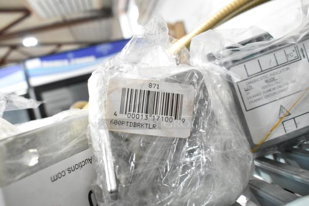 3 items including a Regency Top Bracket 600PTDBRKT, Lower Bracket 600PTDBRKTLR, and Fenway Control, wrapped in plastic.