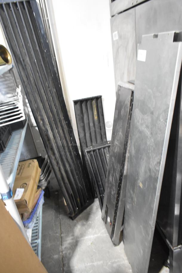 Six various items, including True cooler vent covers, in used condition; potential bulk purchase with six times your bid.