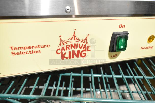 2023 Carnival King 382TCM16DBL dual crepe maker, stainless steel, non-stick, 16", temperature controls, On/Off switch.