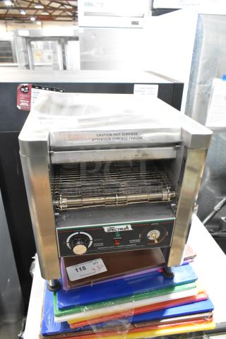 Winco Spectrum ECT-300 stainless steel conveyor oven, 120 volts, 1 phase, commercial countertop model, good condition.