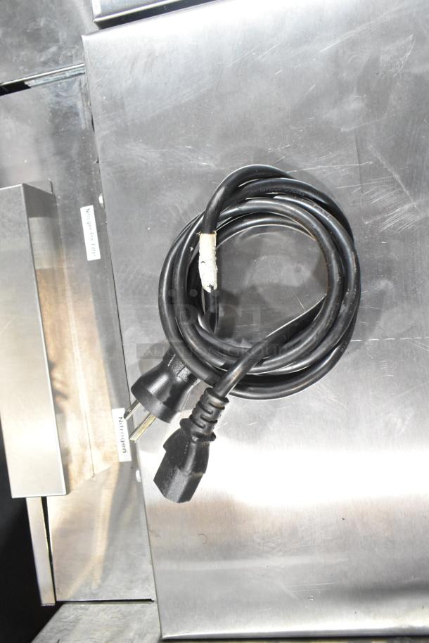 2021 Uline JADE515-SS11A stainless steel nitro dispenser, 115V, 1 Phase, with power cord; features function labels.