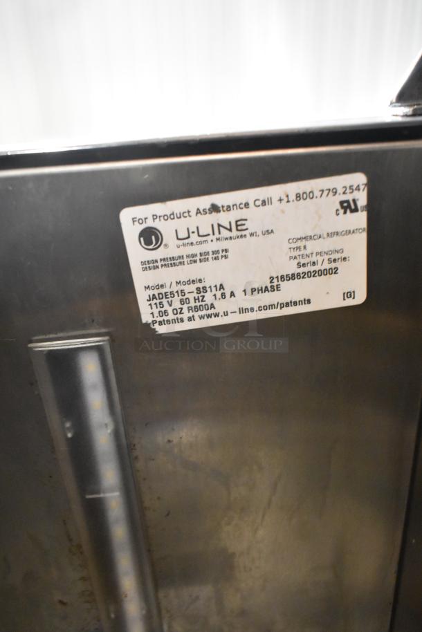 2021 Uline JADE515-SS11A stainless steel cold brew nitro dispenser, 115V, 1 Phase. Features product assistance label.