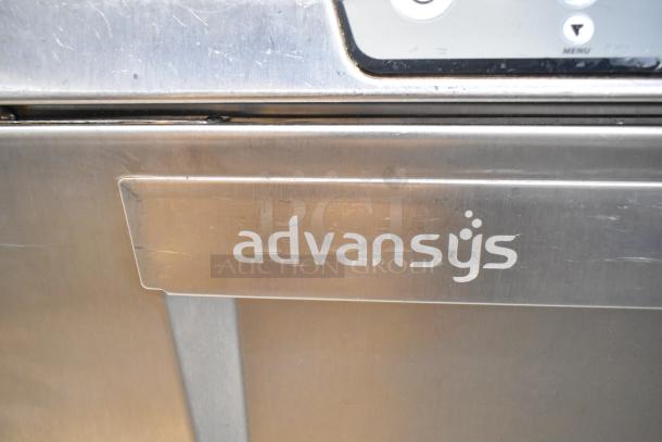 Hobart Advansys stainless steel commercial undercounter dishwasher, visible logo, in good condition.