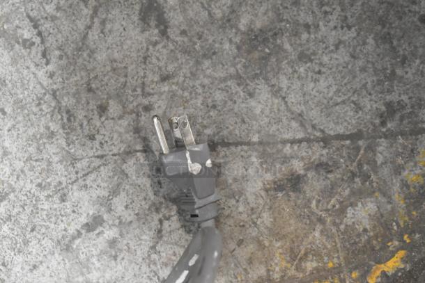 Turbo Air TGM-22RV cooler plug, standard 115V, 1-phase. Heavy-duty construction; condition suggests regular use.