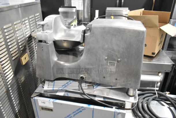 Hobart 84186 metal commercial buffalo chopper, 115 volts, 1 phase, in used condition with visible power cord.