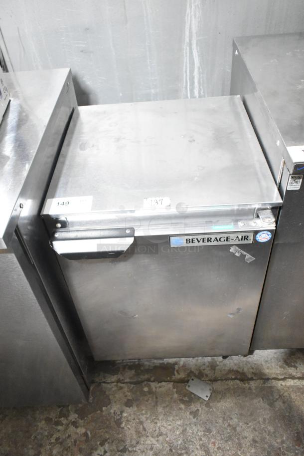 Beverage Air UCR20Y-23 stainless steel undercounter cooler, single door, commercial grade, 115V, 1 phase.