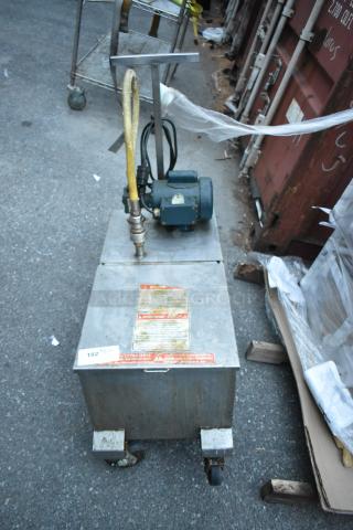 402 Metal Commercial Portable Filter for Fryer Oil. 120 Volts, 1 Phase. - Item #1222082