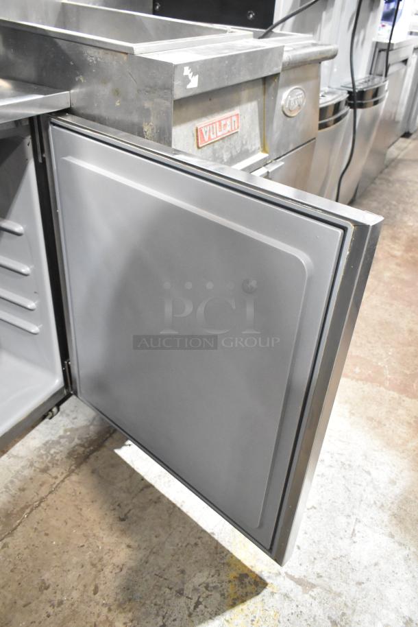2021 Delfield 406P-STAR2 stainless steel undercounter cooler, single door, on casters, 115V, excellent condition.
