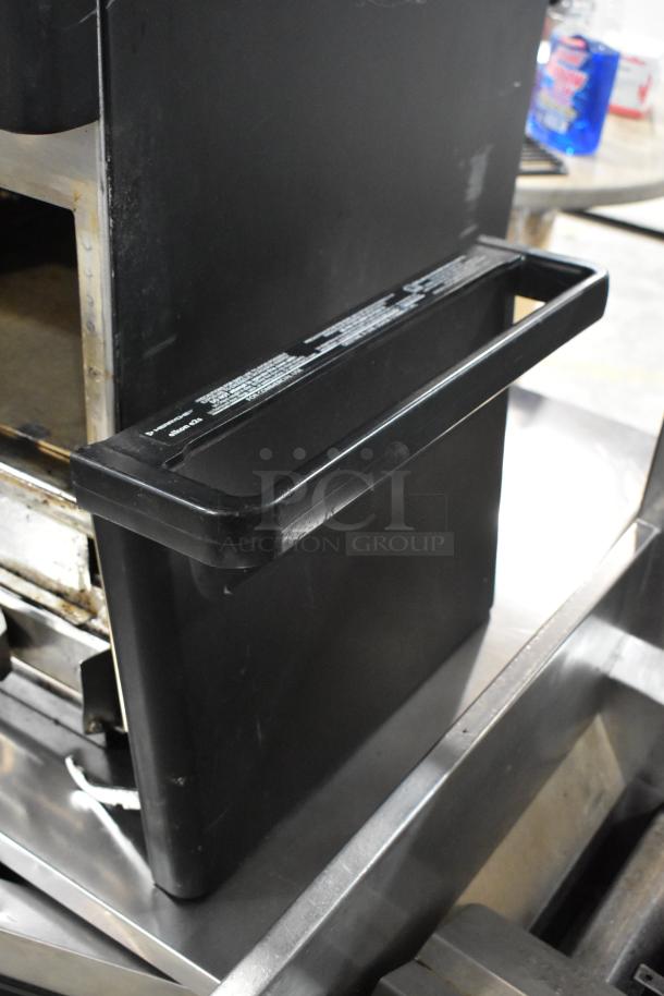 Metal commercial countertop rapid cook oven, needs door reattachment, 208/240 volts, 1 phase.