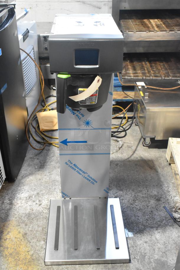 Brand new 2023 Fetco TBS-2121 stainless steel commercial iced tea brewer, 120V, 1 phase, with scratch and dent.