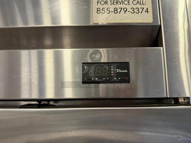 True T-49F-HC commercial freezer, stainless steel, digital display, excellent condition, fully tested, 115V.