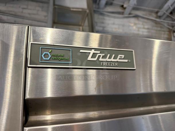 True T-49F-HC 2-Door Commercial Freezer, outstanding condition, natural refrigerant label, fully tested, 115V.