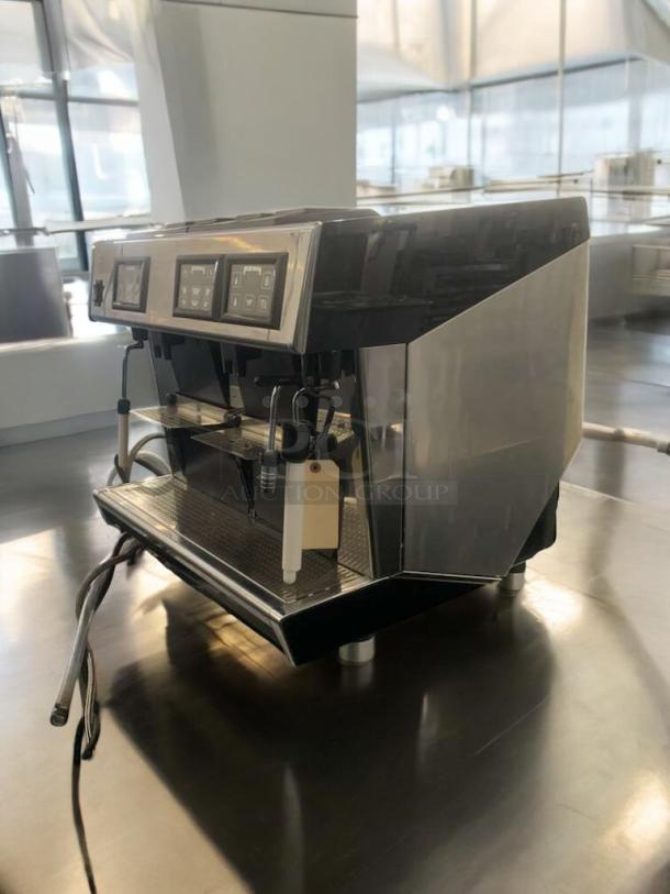 Commercial Heavy-Duty Automatic Dual-Group Espresso Machine in premium condition, fully tested and working.