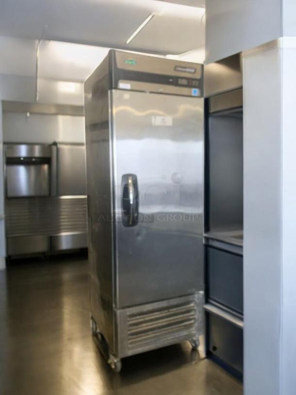 AvantEDGE F23-S single door commercial freezer in outstanding condition, 115V, stainless steel, fully tested and working.