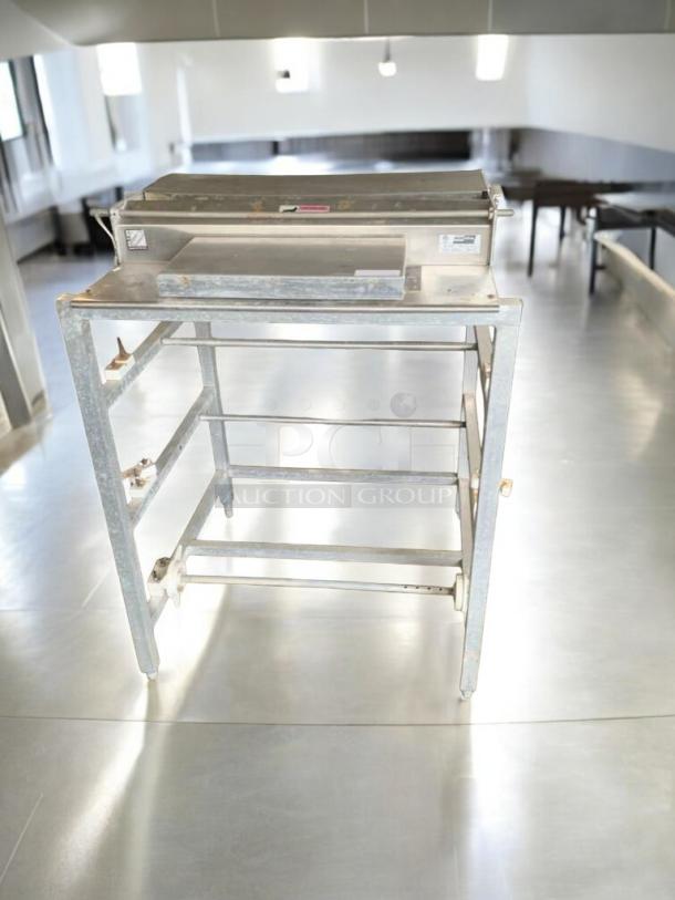 Exceptional condition Heat Seal 104A24 industrial heat sealer on metal stand, 115V, tested and working.