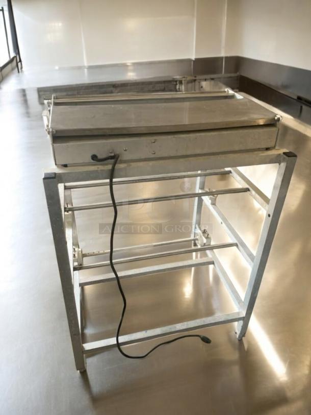 Exceptional condition Heat Seal 104A24 industrial heat sealer on stand, 115V, fully tested and working, metal frame.