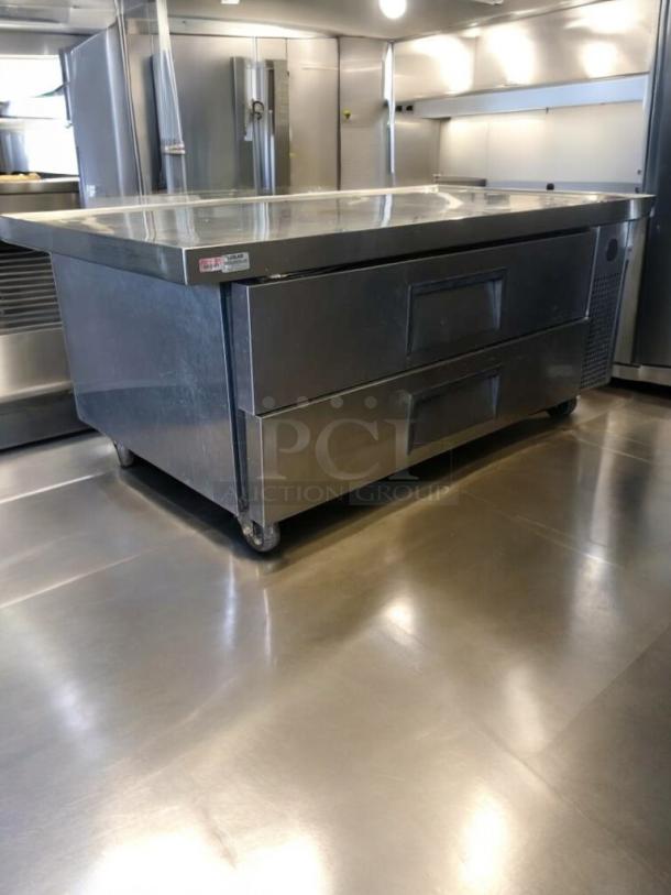Pristine True TRCB-52-60 refrigerated chef base/equipment stand, stainless steel, 115V, fully tested, excellent condition.