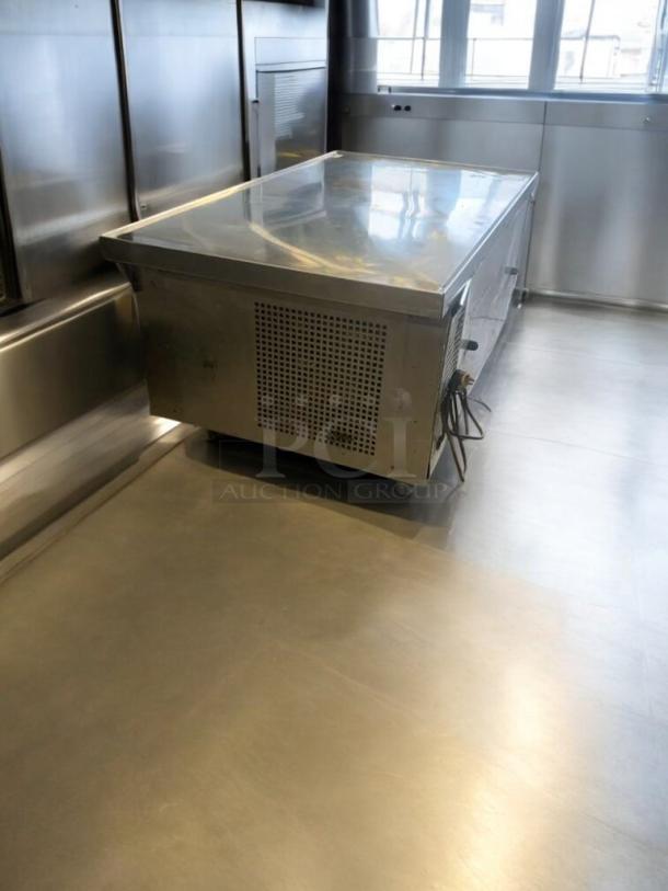 Pristine TRUE TRCB-52-60 refrigerated chef base, stainless steel, tested, working, 115V, True Manufacturing Co.