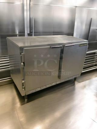 Beverage-Air UCR48 undercounter refrigerator, prime condition, stainless steel, double-door, 115V, fully tested and working.