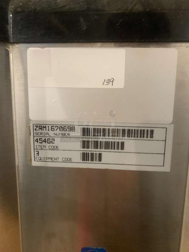 Frozen Beverage/Granita Dispenser, prime condition, serial ZRM167069B, item code 45462, fully tested and working.