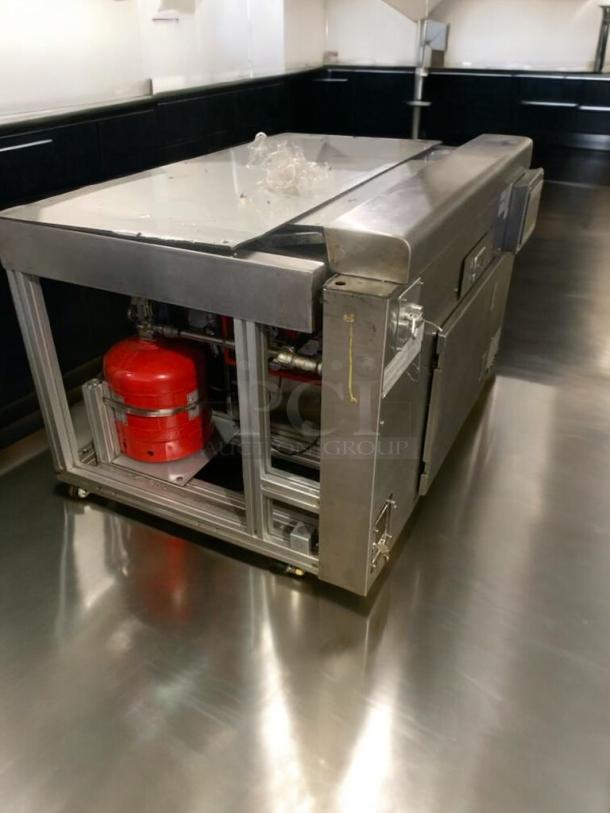 Prime Condition Apace UM1EGA commercial electric grill unit, 208V, fully tested and working, stainless steel finish.