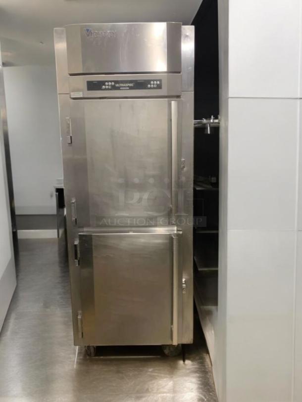 Victory ULTRASPEC Reach-In Freezer, Model RFS-1D-S1-EWHD-SPEC14, stainless steel, prime condition, fully tested, 115V.