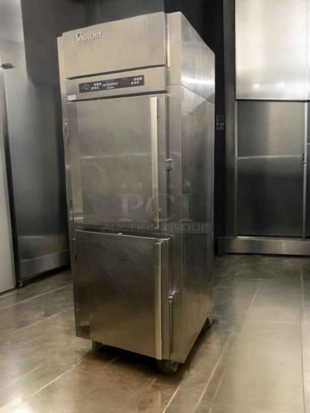 Victory ULTRASPEC Reach-In Freezer, Model RFS-1D-S1-EWHD-SPEC14, stainless steel, prime condition, fully tested.
